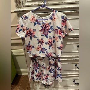 Floral Two piece short set